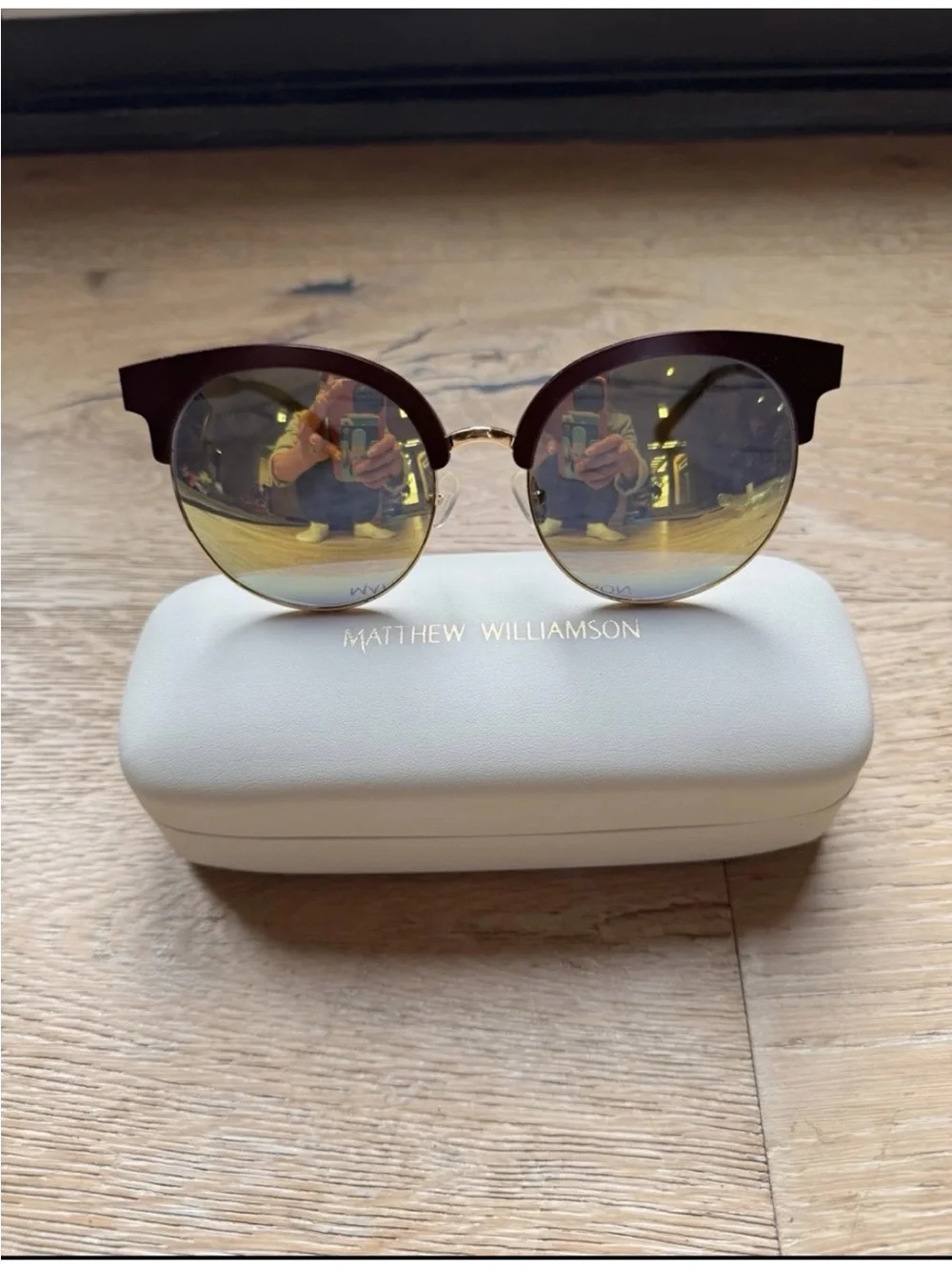 🔥NEW Matthew Williamson Rainbow oversized sunglasses made in Japan RARE PriceFir
